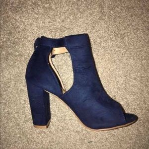 Navy Blue Booties